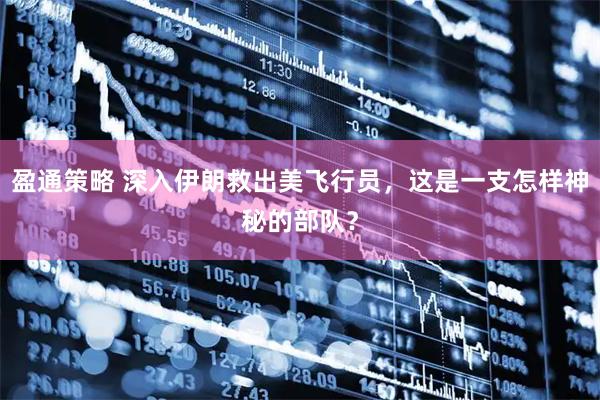 盈通策略 深入伊朗救出美飞行员，这是一支怎样神秘的部队？