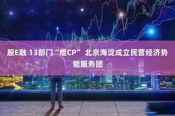 股E融 13部门“组CP” 北京海淀成立民营经济势能服务团
