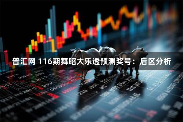 普汇网 116期舞昭大乐透预测奖号:后区分析